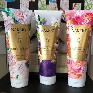 NEW Unopened Nakery Skin-Toning Body Butter - Set of 3